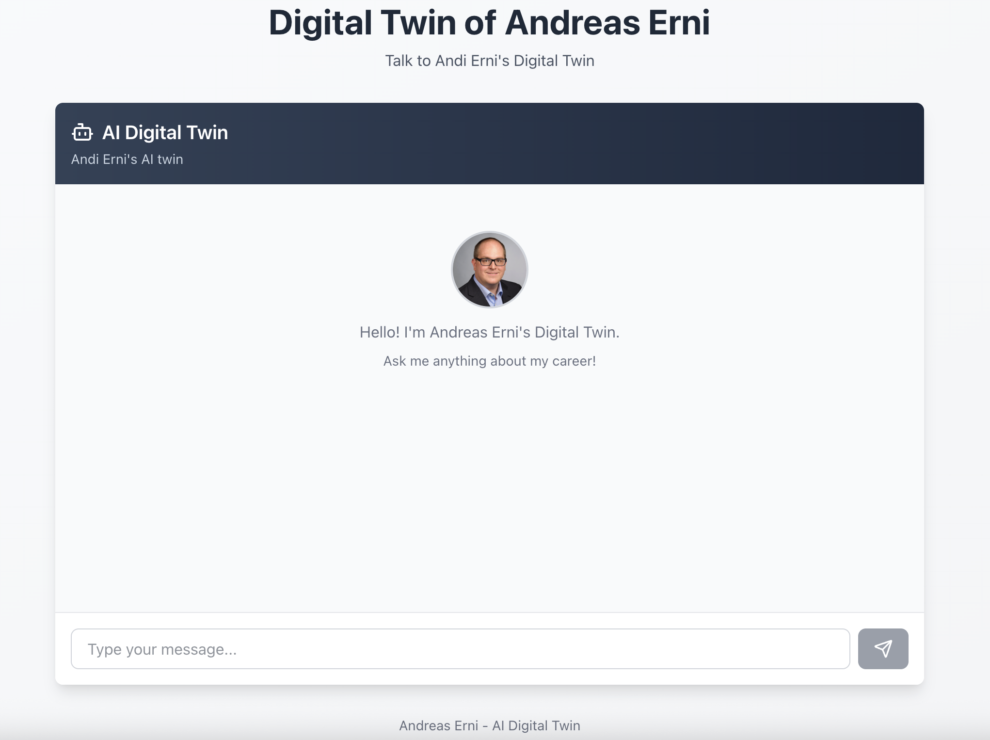 Preview of andreaserni.com - Digital Twin